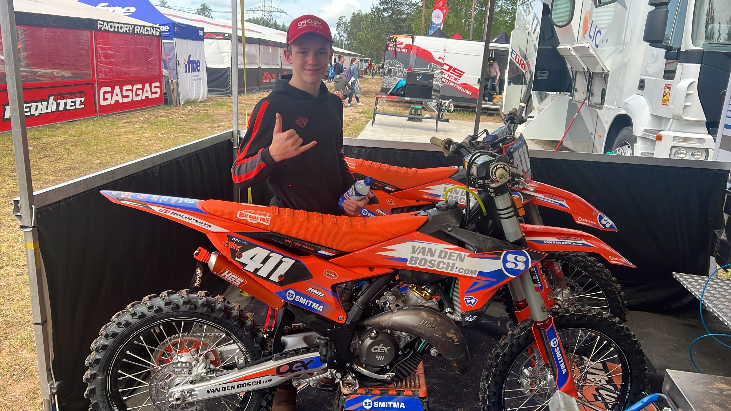 Kwalificatie voor Dex van den Broek bij EMX125 in Letland