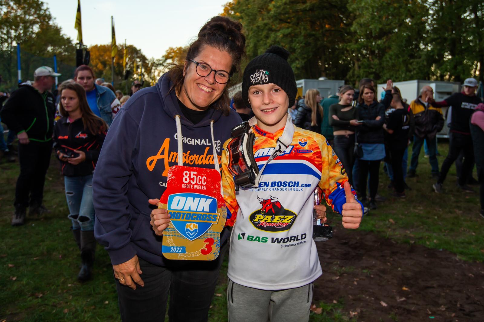 Dex van den Broek derde in het Open Nederlands Kampioenschap 85cc grote wielen