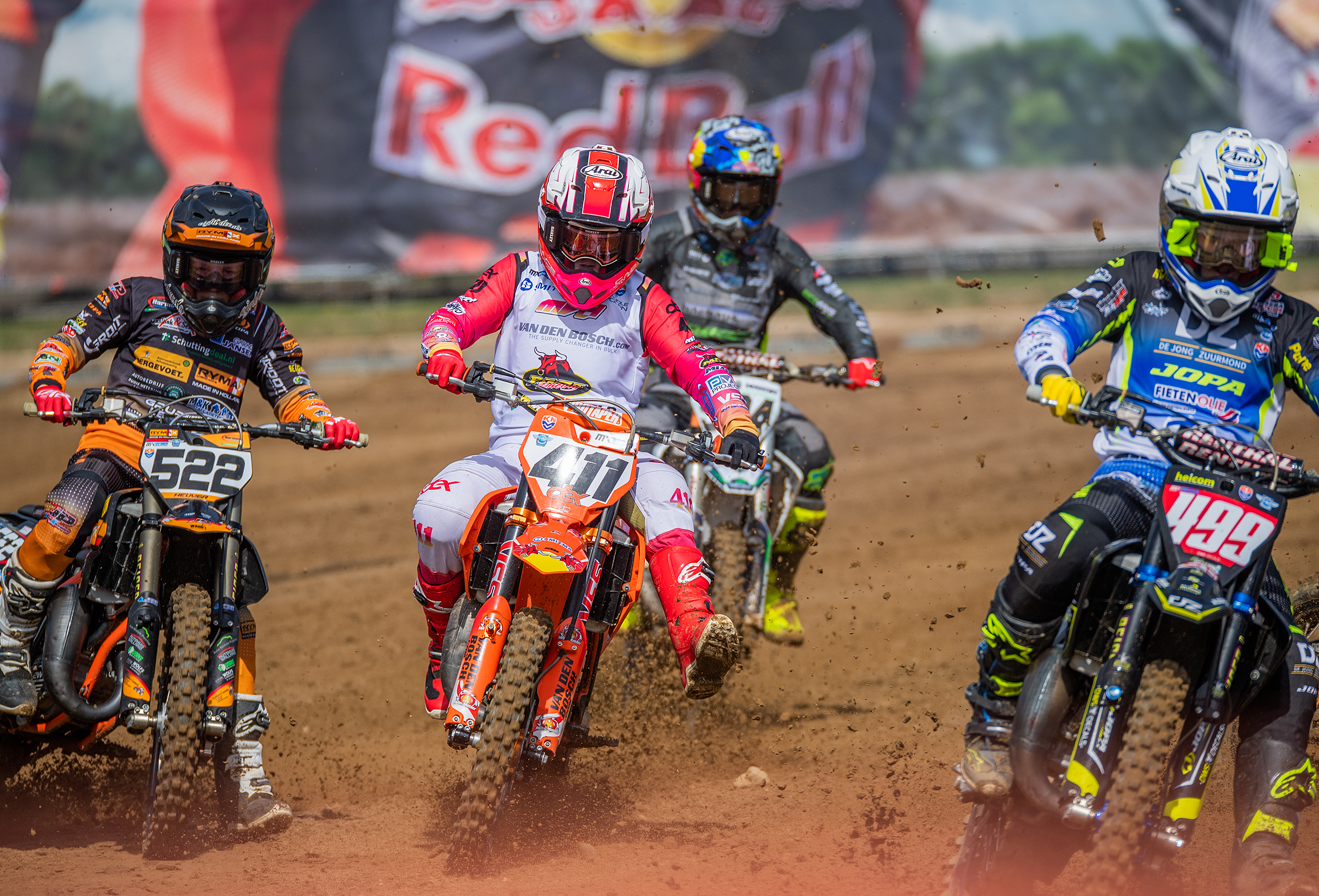 Dex van den Broek pakt een vierde plaats in de Dutch Masters of Motocross in Markelo