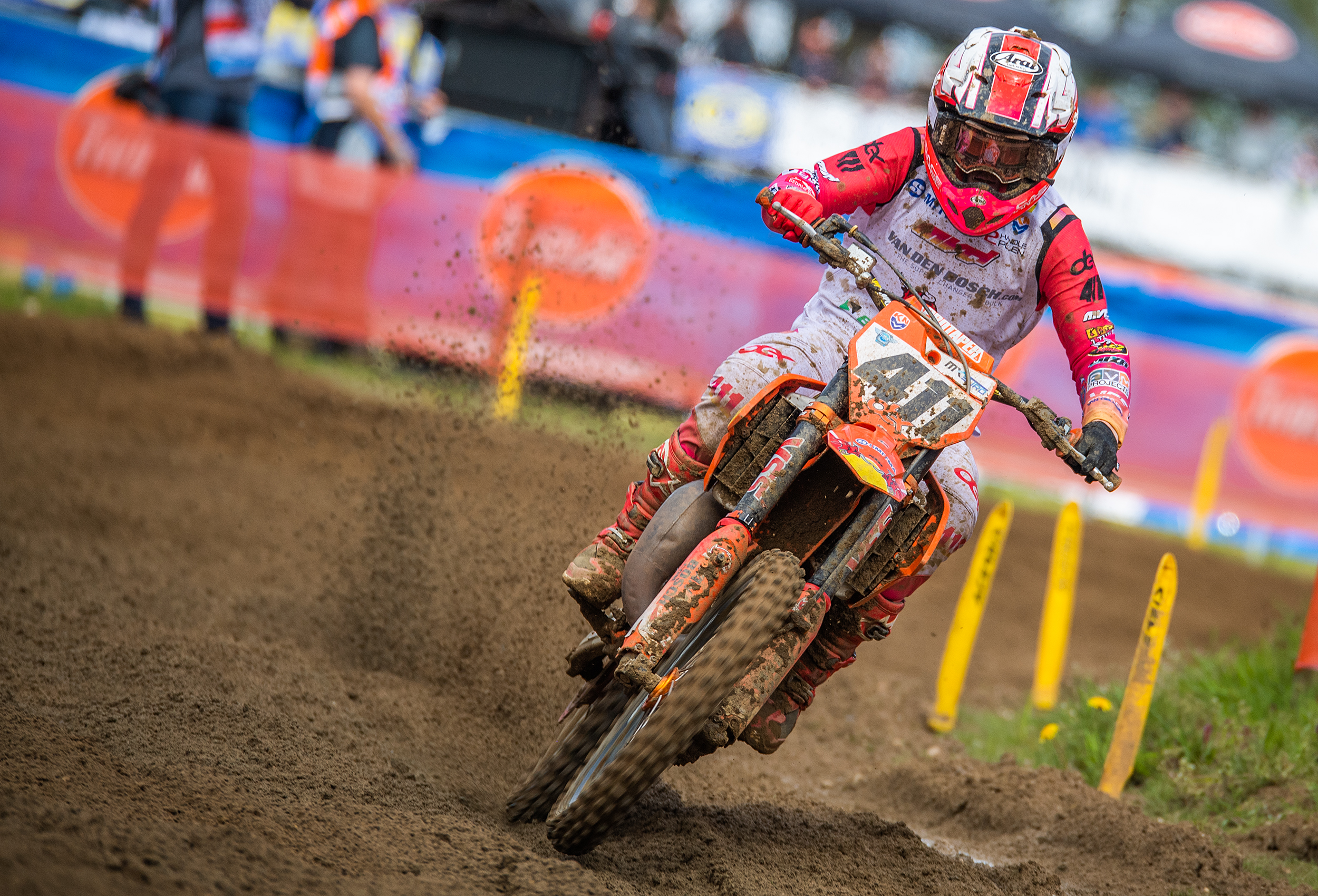 Dex van den Broek pakt een vierde plaats in de Dutch Masters of Motocross in Markelo
