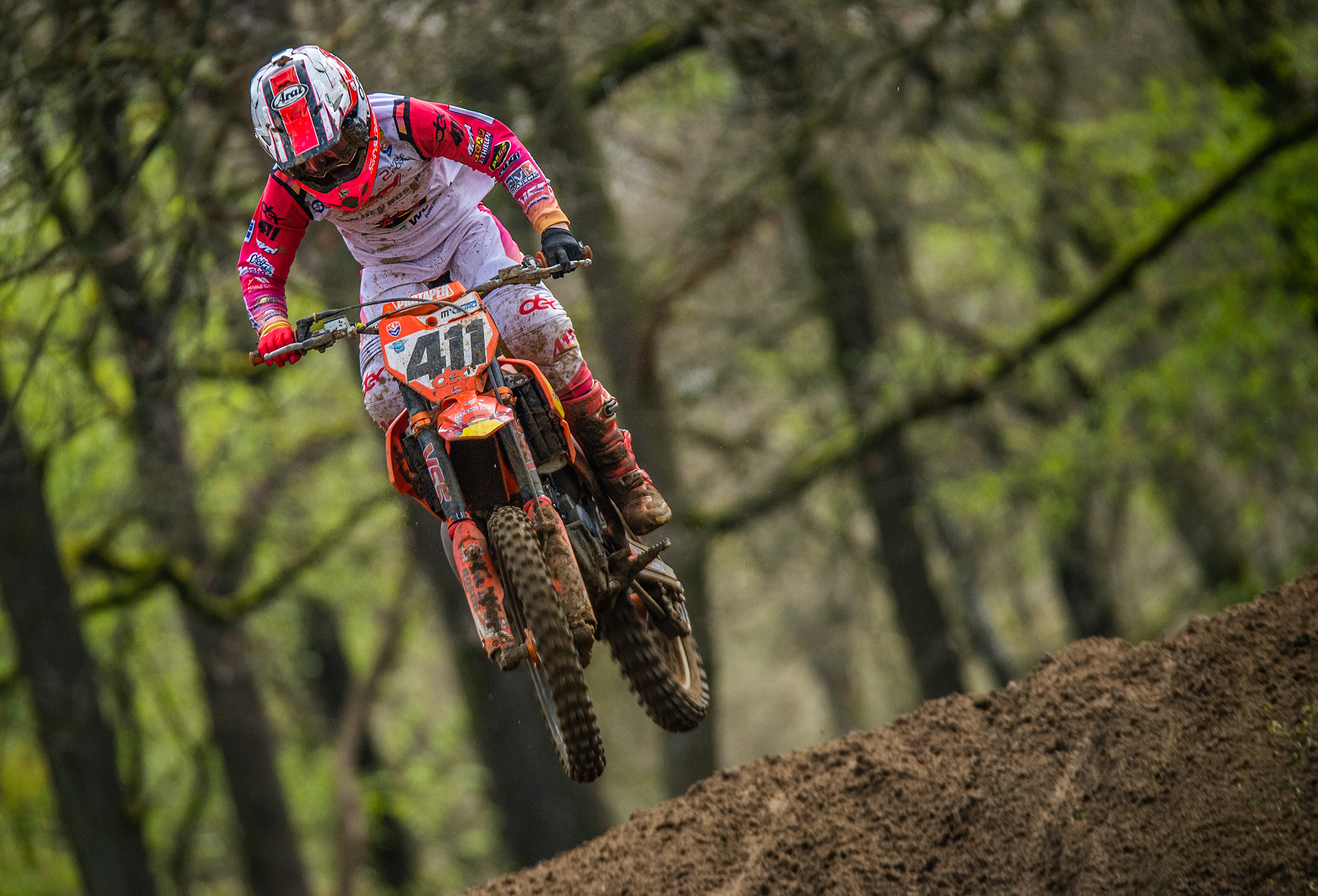 Dex van den Broek pakt een vierde plaats in de Dutch Masters of Motocross in Markelo