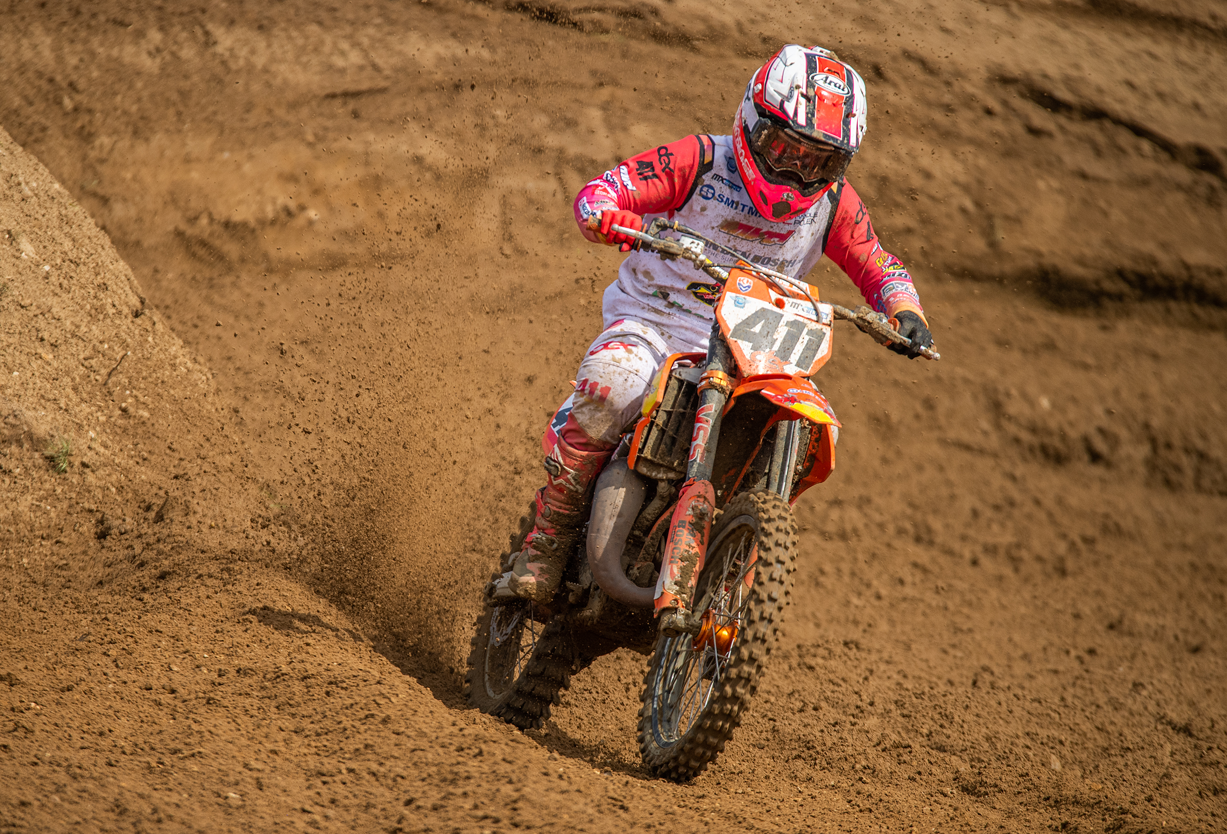 Dex van den Broek pakt een vierde plaats in de Dutch Masters of Motocross in Markelo