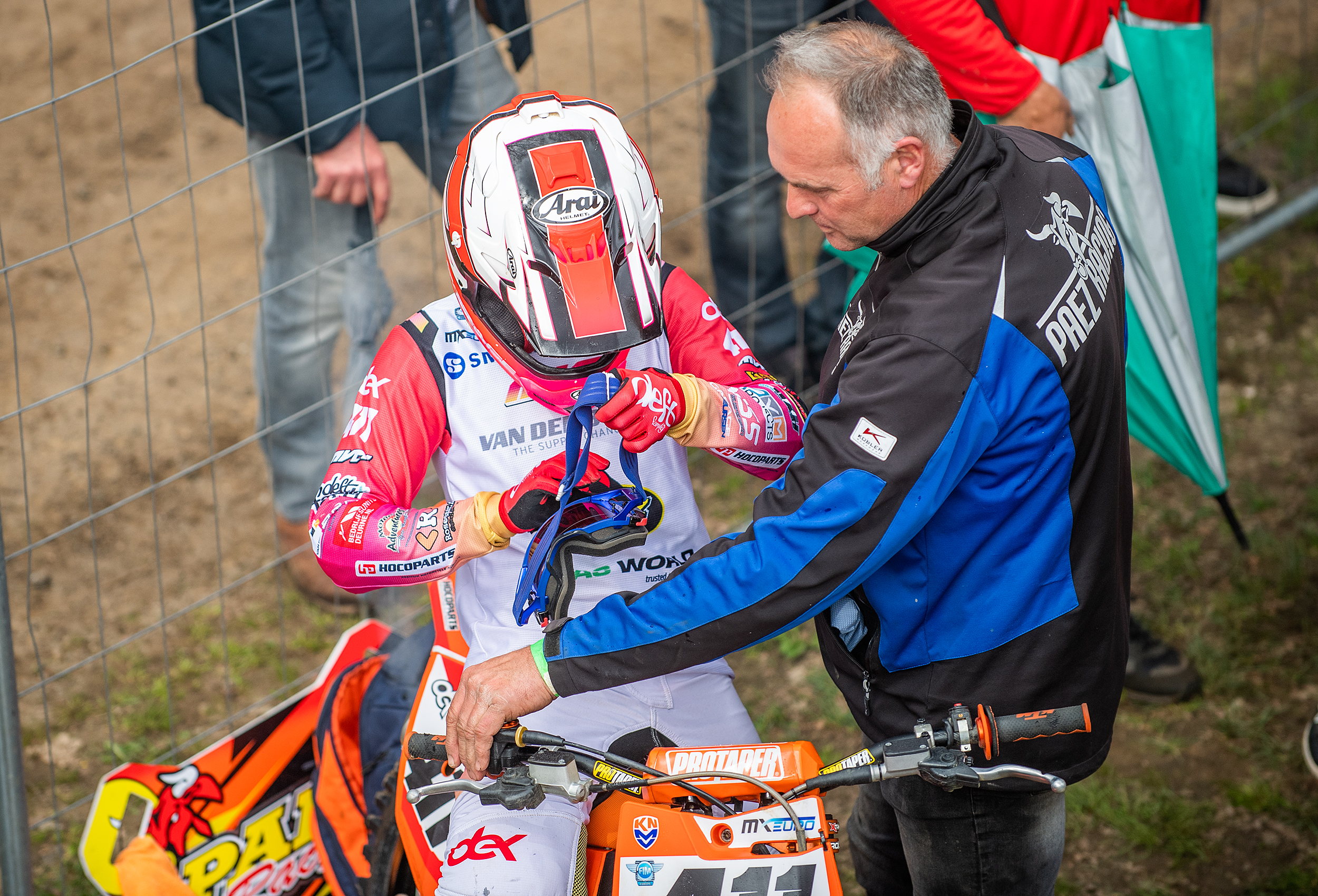Dex van den Broek pakt een vierde plaats in de Dutch Masters of Motocross in Markelo