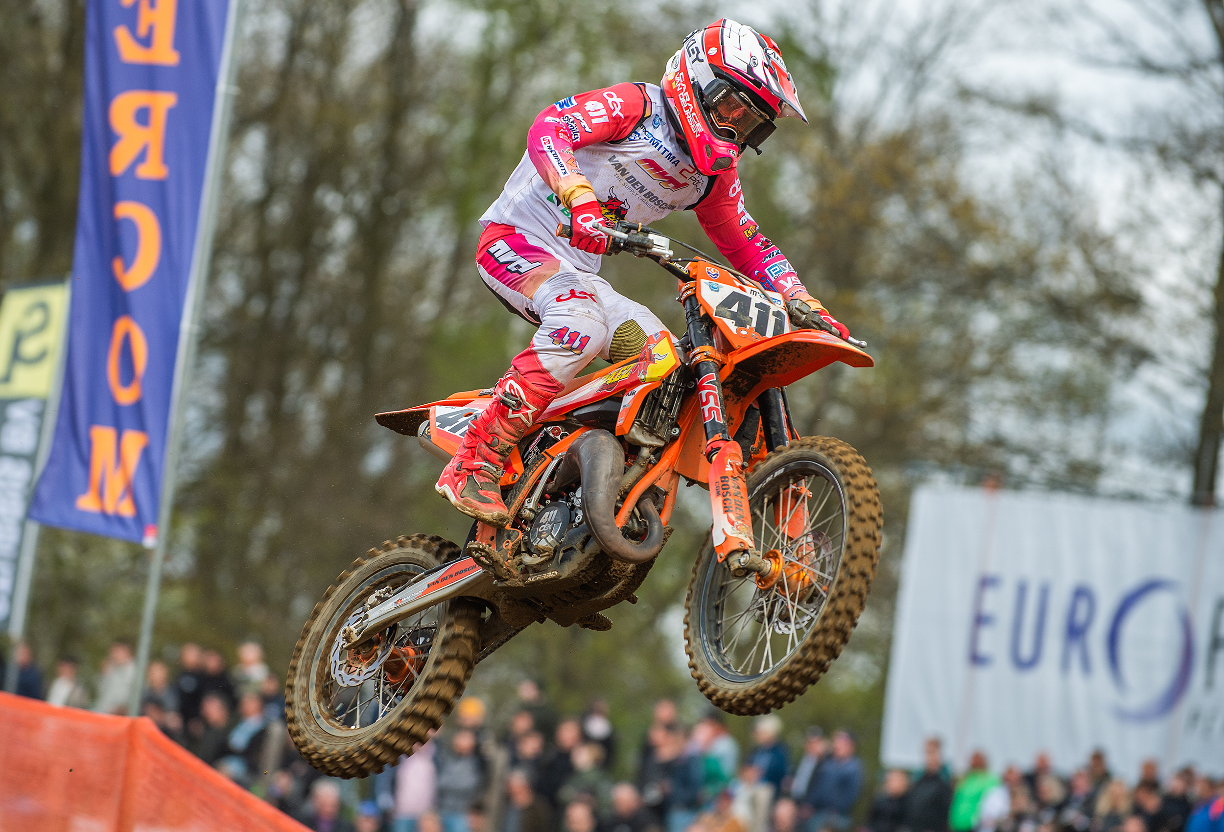 Dex van den Broek pakt een vierde plaats in de Dutch Masters of Motocross in Markelo