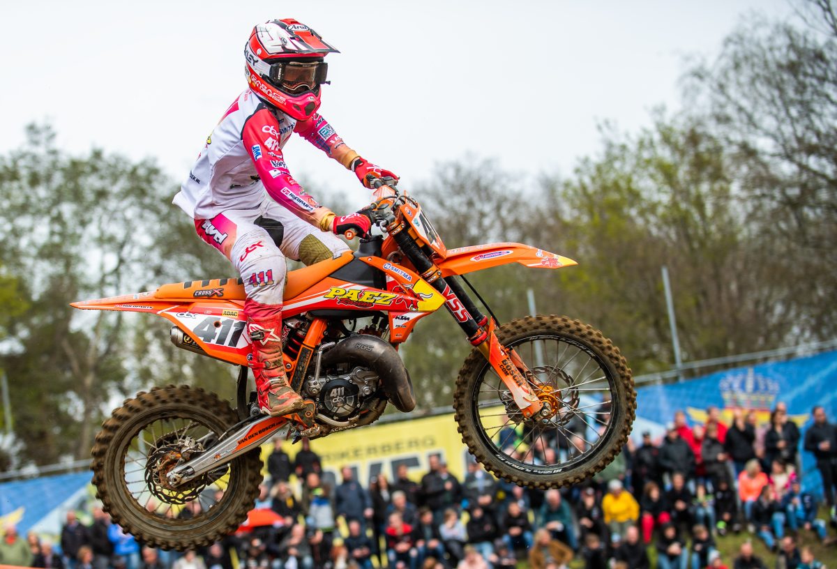 Dex van den Broek pakt een vierde plaats in de Dutch Masters of Motocross in Markelo
