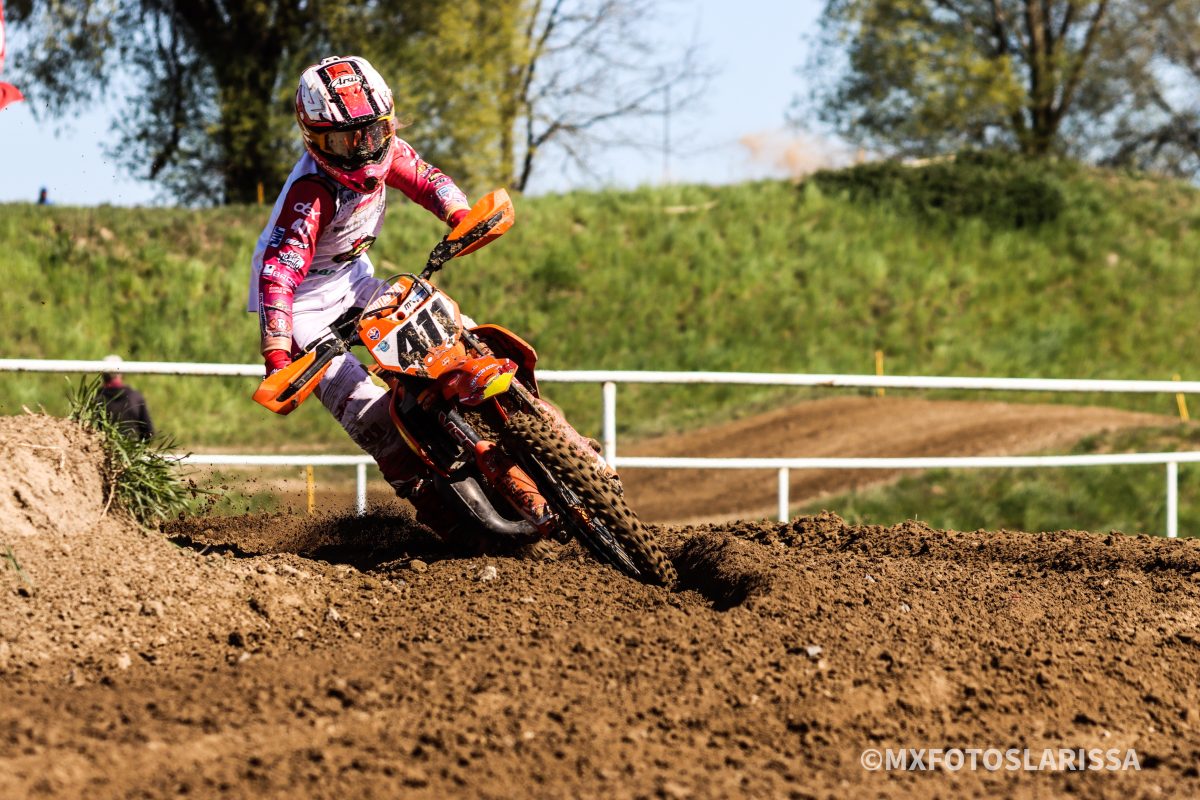 Dex van den Broek komt dicht bij manche zege in EMX85 in Duitsland