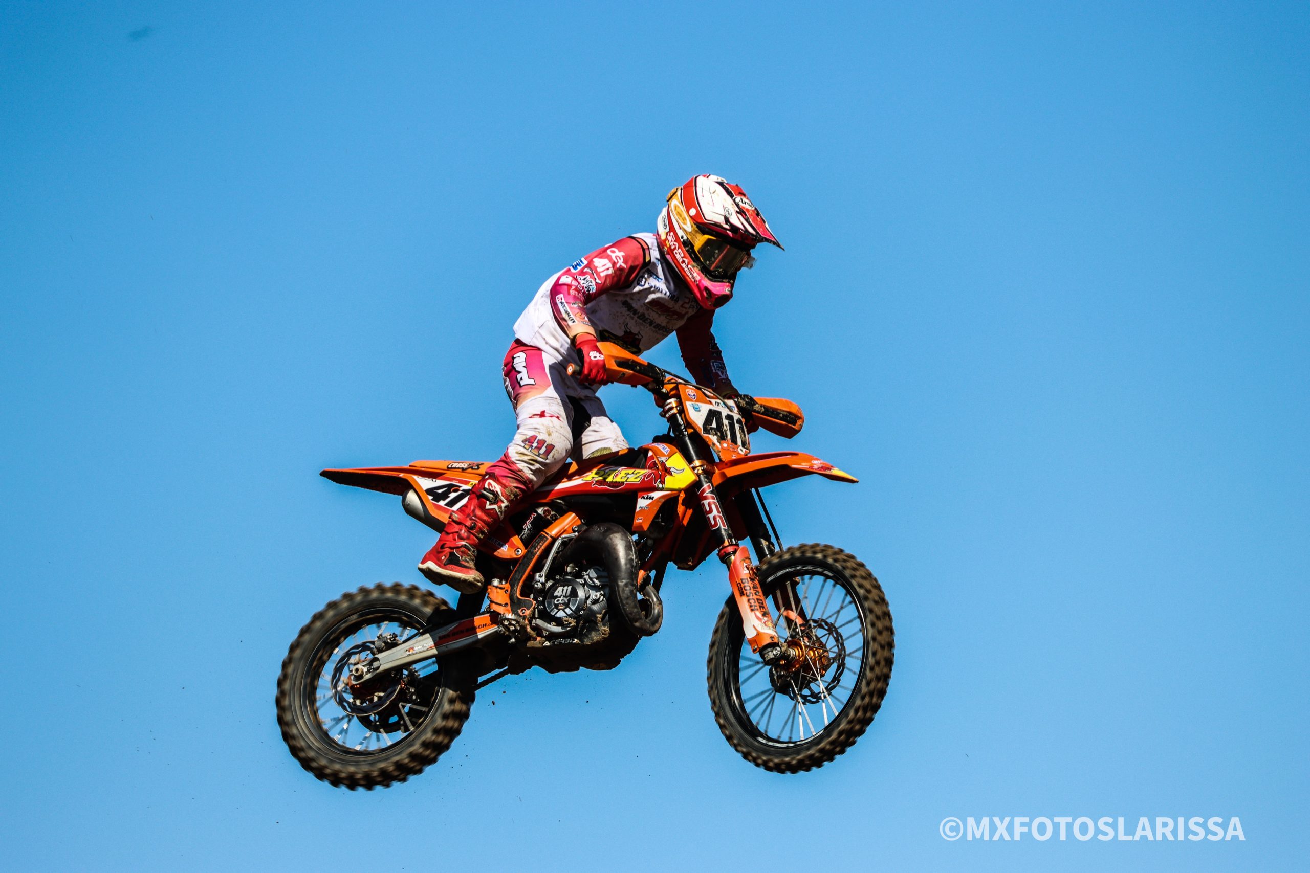 Dex van den Broek komt dicht bij manche zege in EMX85 in Duitsland
