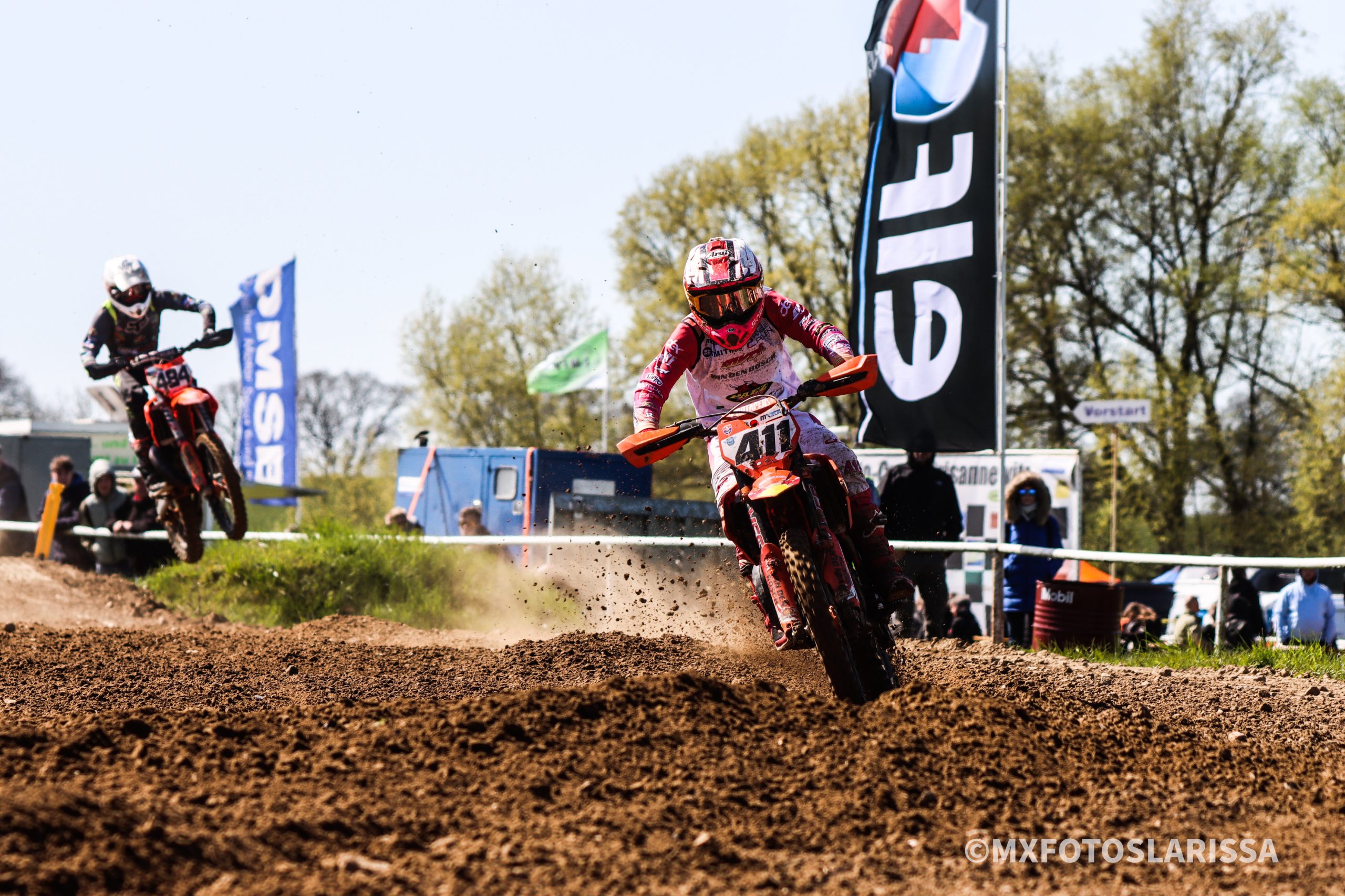 Dex van den Broek komt dicht bij manche zege in EMX85 in Duitsland