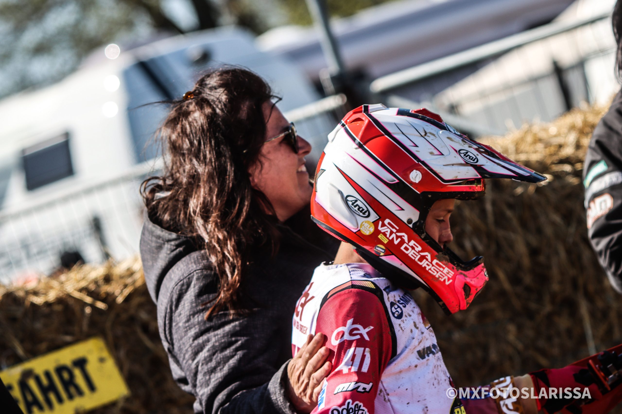 Dex van den Broek komt dicht bij manche zege in EMX85 in Duitsland