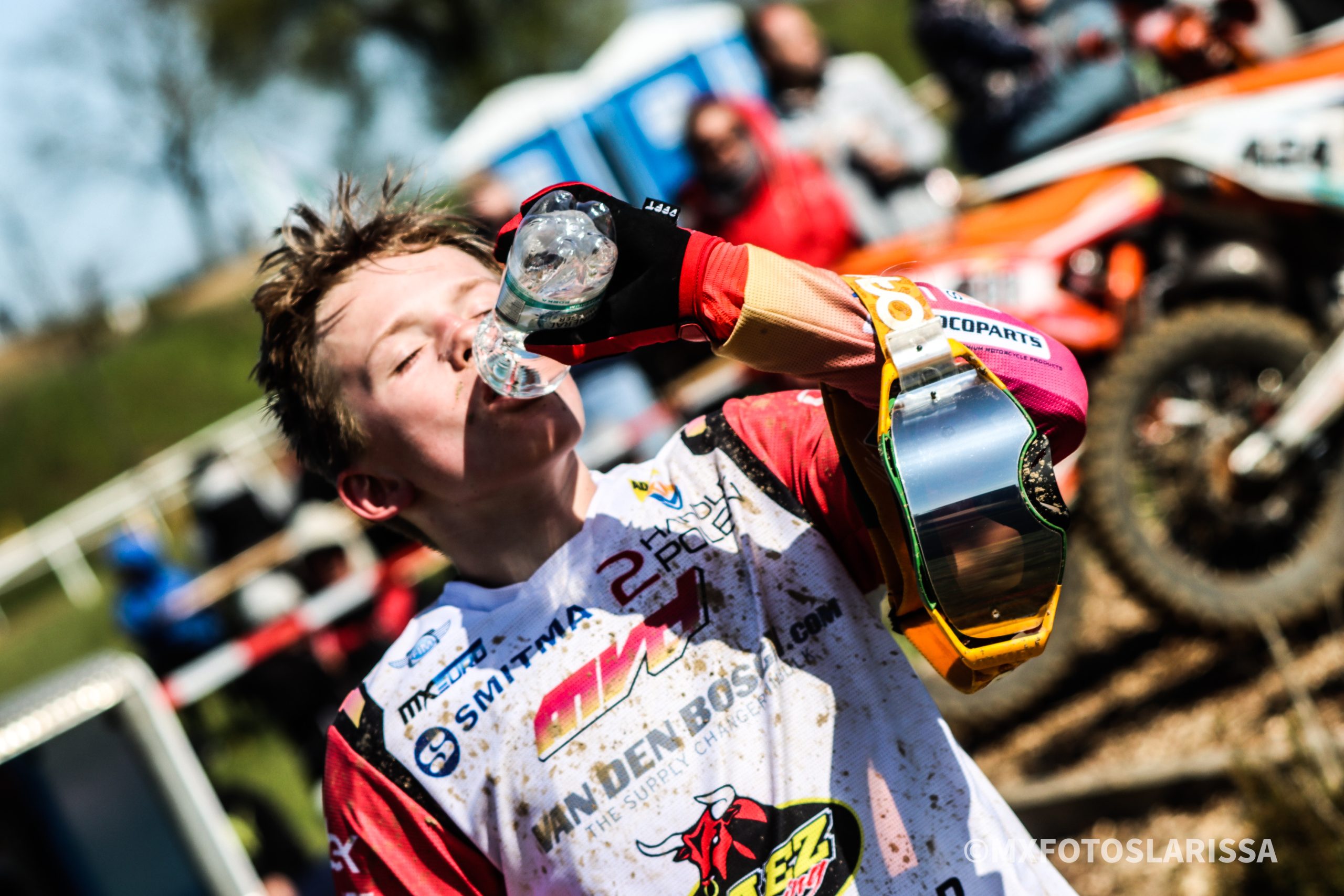 Dex van den Broek komt dicht bij manche zege in EMX85 in Duitsland