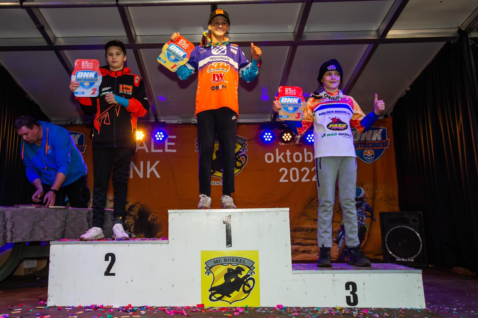 Dex van den Broek derde in het Open Nederlands Kampioenschap 85cc grote wielen