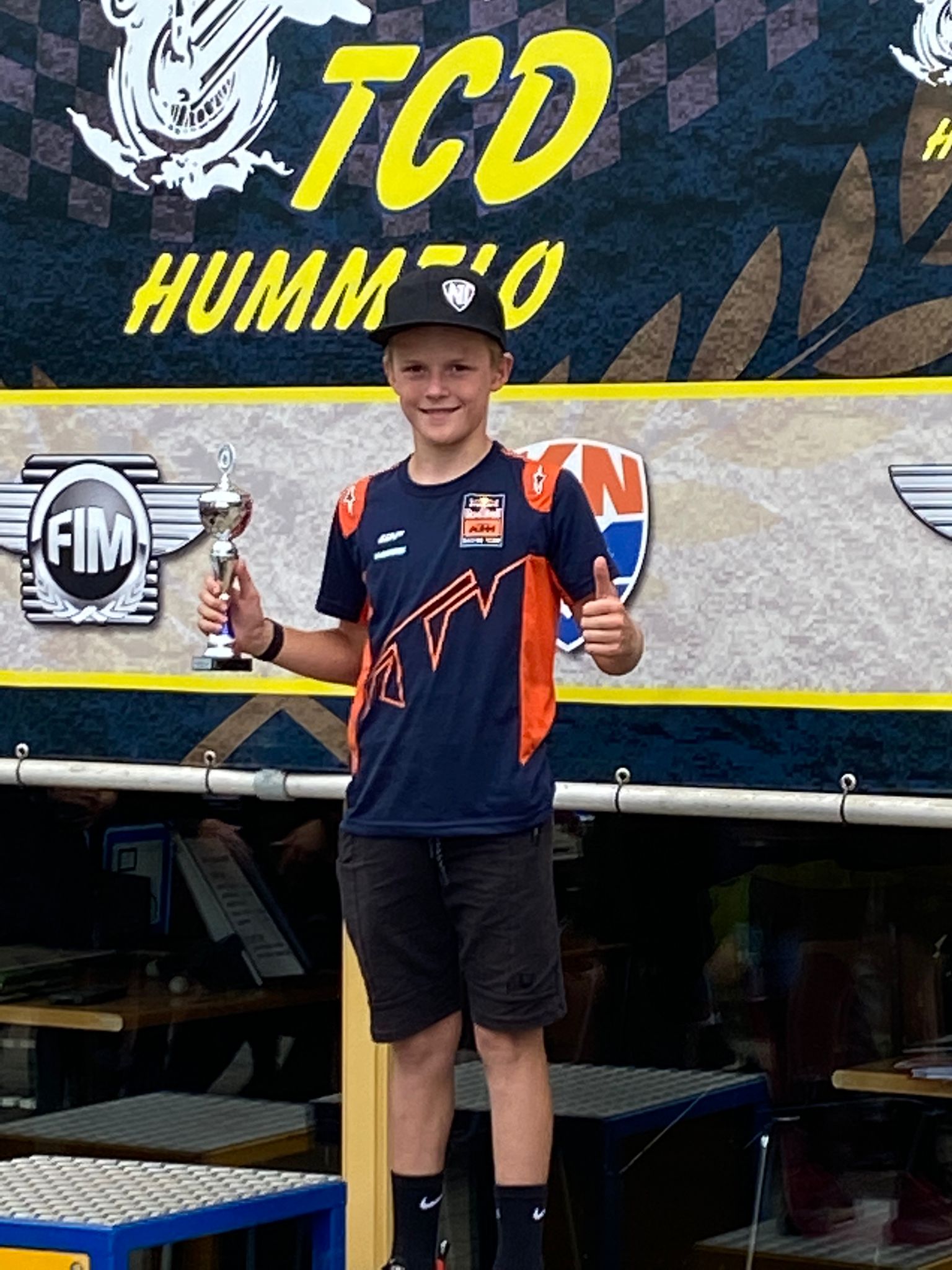 Dex van den Broek pakt eerste manchezege en podium in het ONK 85cc grote wielen in Hummelo